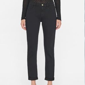 FRAME Le Garçon Boyfriend Jean Noir size 25